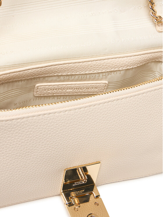 Tommy Hilfiger Tommy Hilfiger Дамска чанта Th Her Flap W/Chain AW0AW17403 Бежов