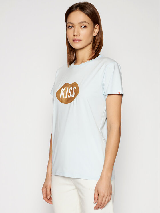 T-shirt Kiss PL-KO-CL-00185 Blu Classic Fit