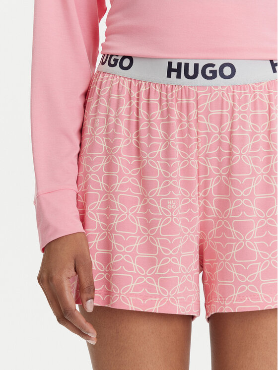 HUGO HUGO Pantaloni scurți pijama Unite 50490704 Roz Relaxed Fit