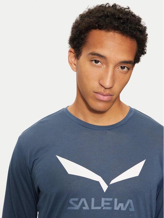 Salewa Salewa Tricou tehnic Solidlogo Dry 27340 Bleumarin Regular Fit