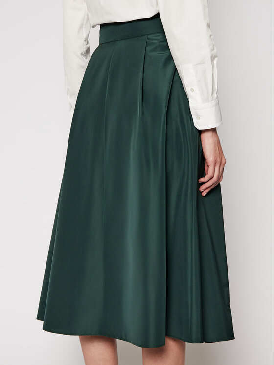 Weekend Max Mara Weekend Max Mara Trapecijos formos sijonas Sacha 51010317 Žalia Regular Fit