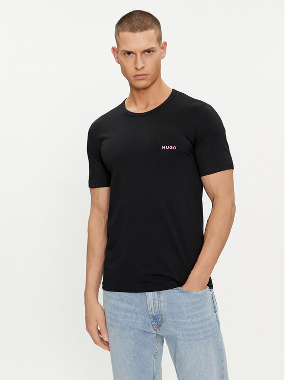HUGO Hugo Komplekt kolmest t-särgist 50480088 Must Regular Fit