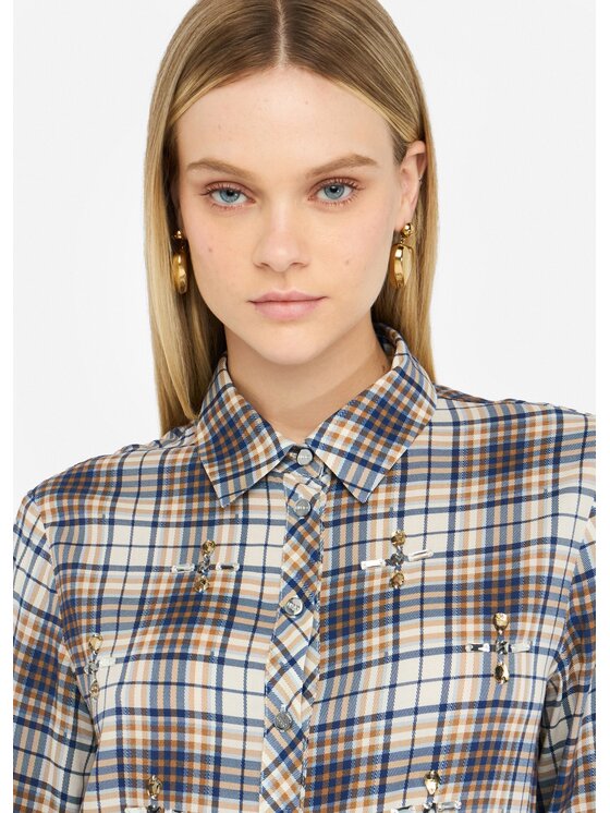 Liu Jo Liu Jo Camicia MF5449T3491P9135 Grigio Regular Fit