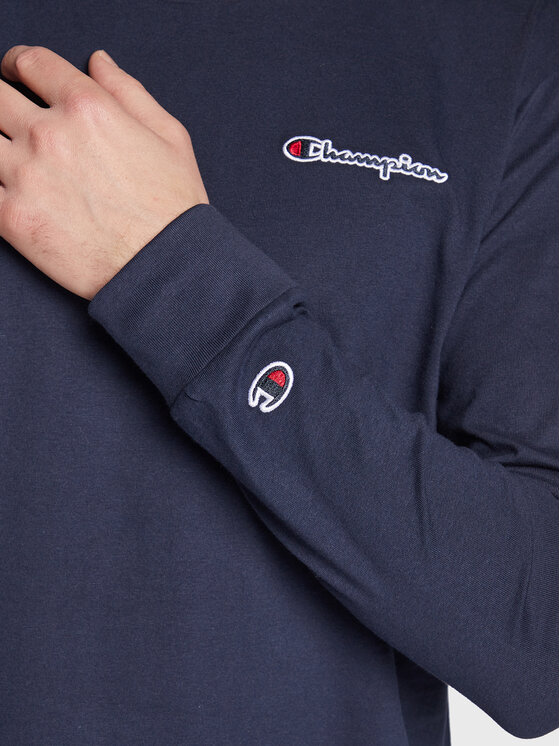 Longsleeve Crewneck 217868 Blu scuro Regular Fit