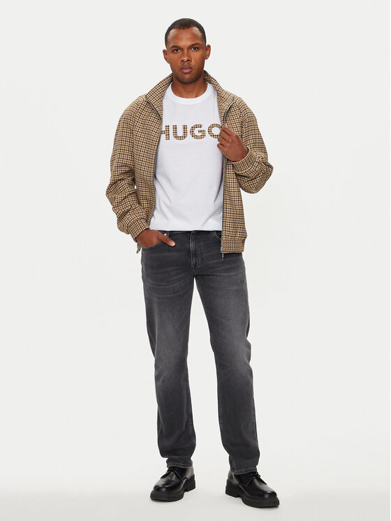 HUGO Hugo Тишърт Dulivio_U243 50519724 Бял Regular Fit