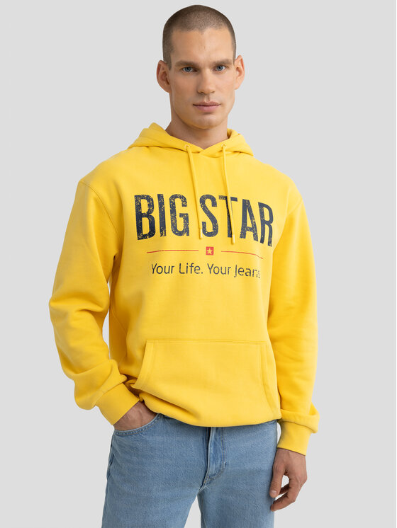 BIG STAR BIG STAR Bluza ASHLYNO Żółty Comfort Fit