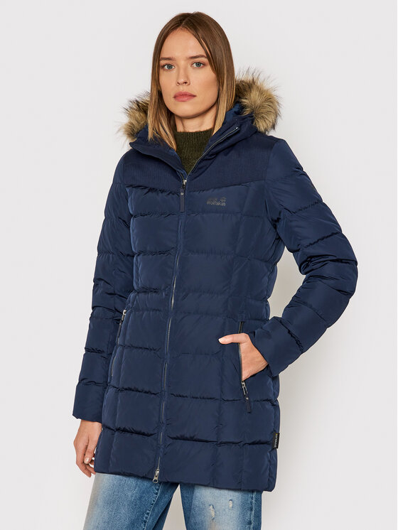 Jack Wolfskin Giubbotto piumino Baffin Island 1203332 Blu scuro Regular Fit Modivo