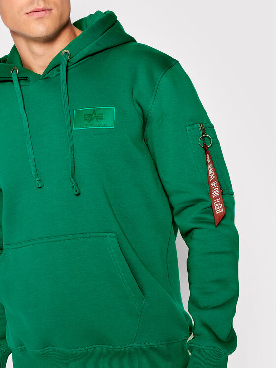 Alpha Industries Alpha Industries Bluza Back Print 178318 Zielony Regular Fit