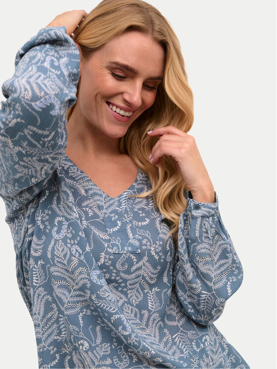 Kaffe Kaffe Majica 10501481 Plava Regular Fit
