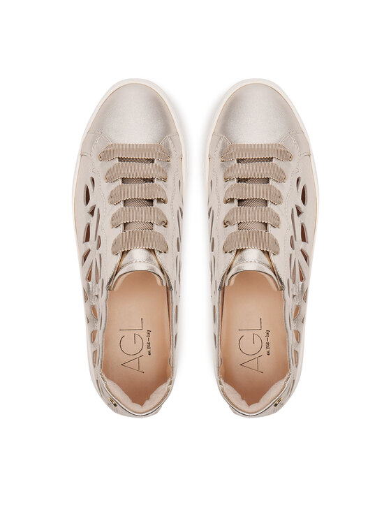 AGL AGL Sneakersy Mandi D925249PGKV211G224 Złoty