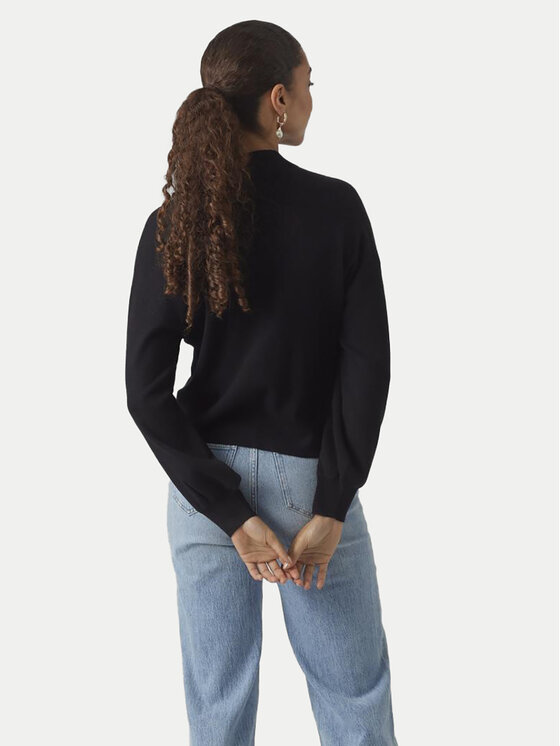 Vero Moda Vero Moda Sweter Nancy 10290748 Czarny Regular Fit