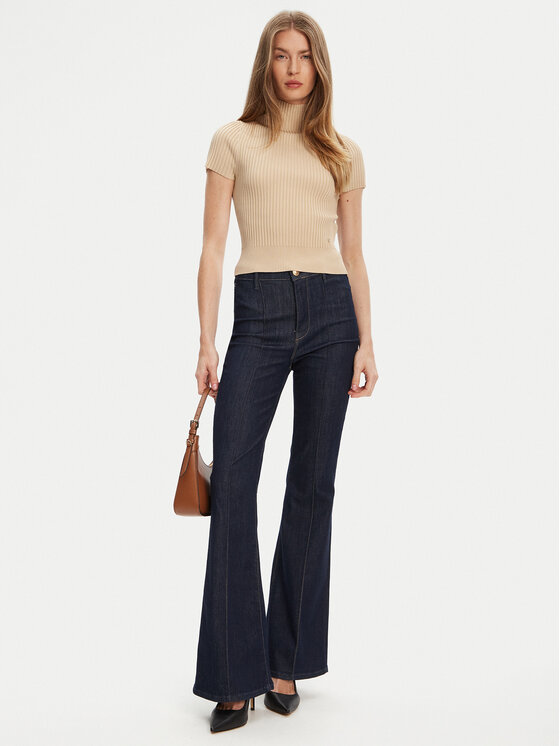 Guess Guess Πουλόβερ W5YR04 Z0040 Μπεζ Regular Fit