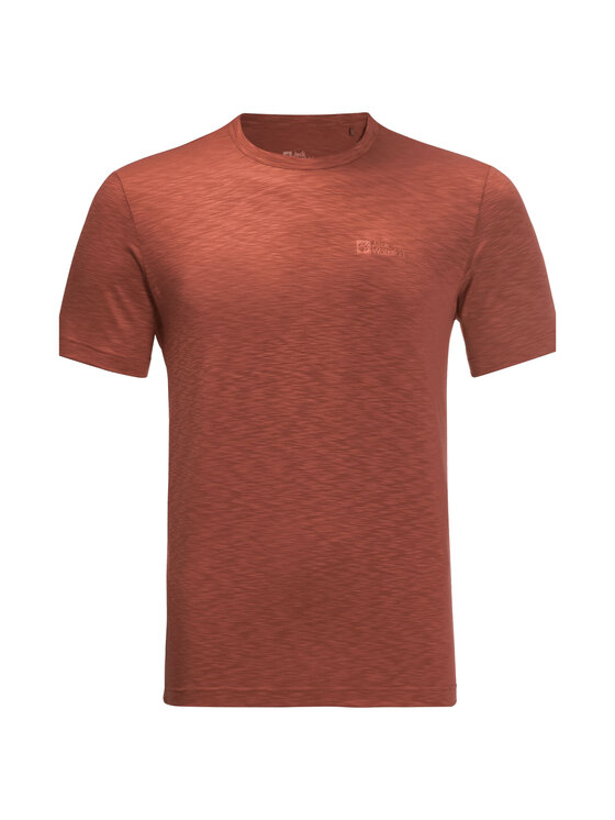 Jack Wolfskin Jack Wolfskin T-shirt Jack Wolfskin Travel Tee M Rosso Regular Fit