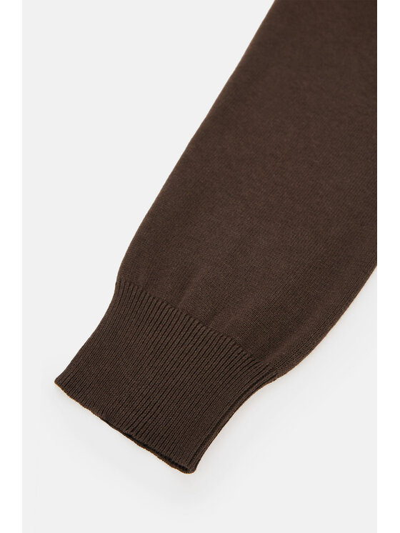 Lancerto Lancerto Sweter Morey SW073223000018 Brązowy Regular Fit