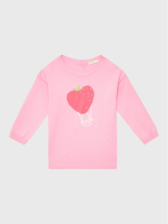 United Colors Of Benetton Sveter 1098B100K Ružová Regular Fit