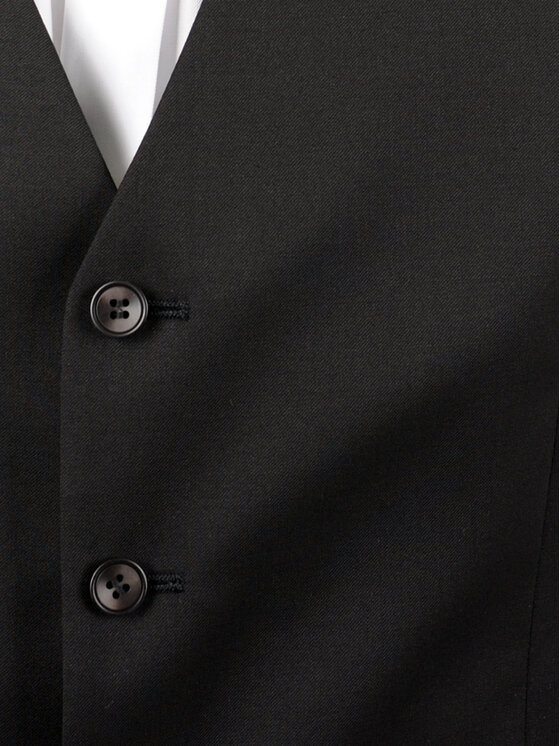 Evenemen Evenemen Kamizelka NEGRO Czarny Slim Fit