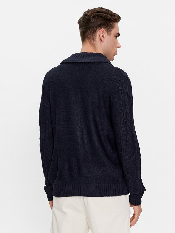 Brave Soul Brave Soul Kardiganas MK-434TRACTATUS Tamsiai mėlyna Regular Fit