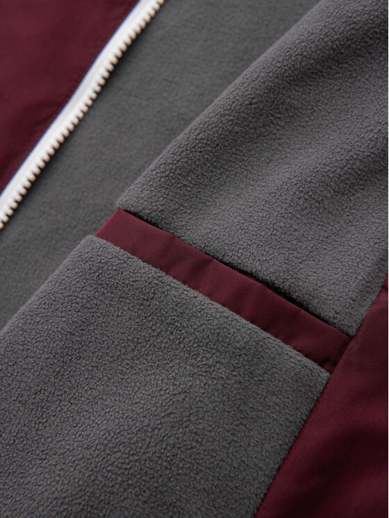 Ombre Ombre Kurtka przejściowa C584 Bordowy Regular Fit