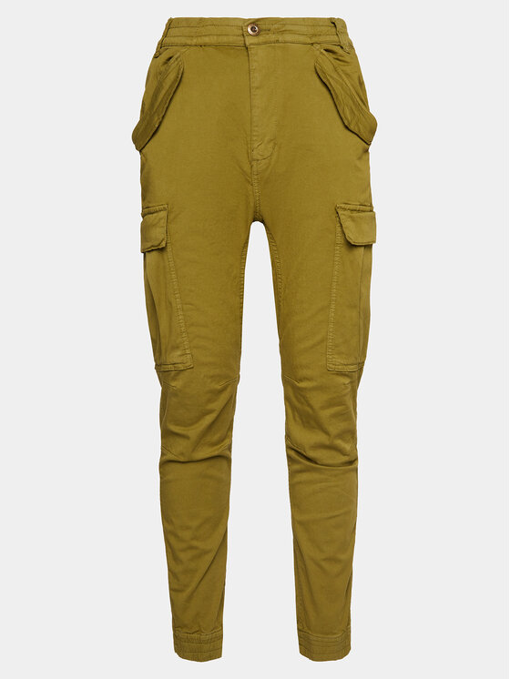 Alpha Industries Alpha Industries Joggers kalhoty Airman 188201 Zelená Tapered Fit