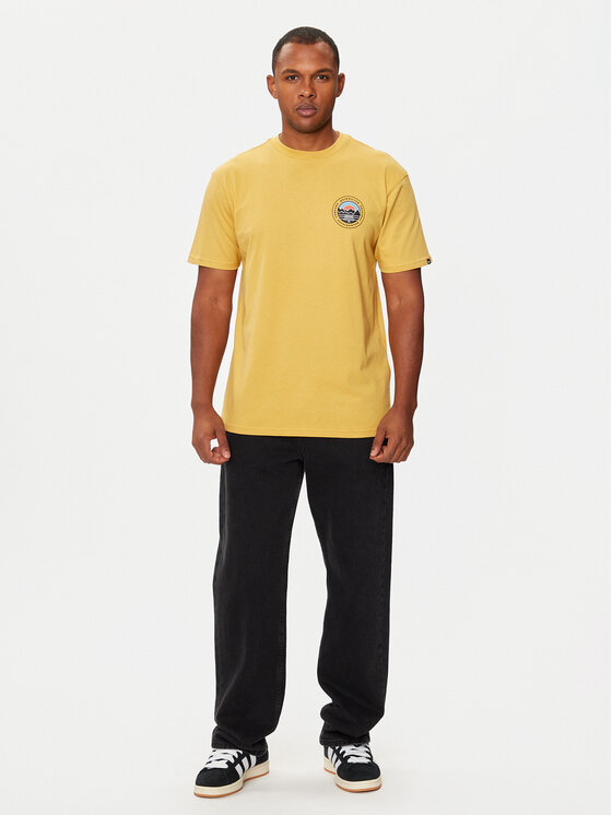 Quiksilver Quiksilver Póló Landscapes EQYZT07917 Sárga Regular Fit