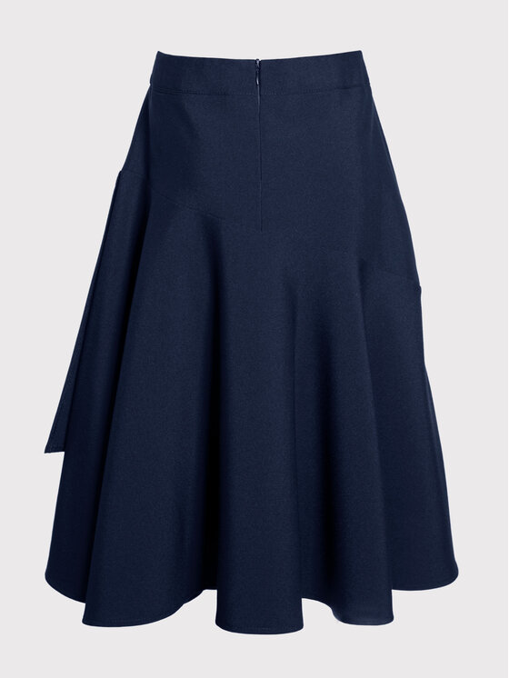 SLY SLY Spódnica 3S-304B Granatowy Comfortable Fit