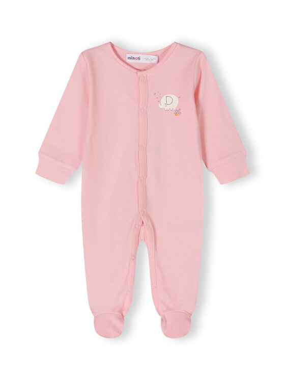 minoti minoti Pajac 24babypack5 Różowy Regular Fit