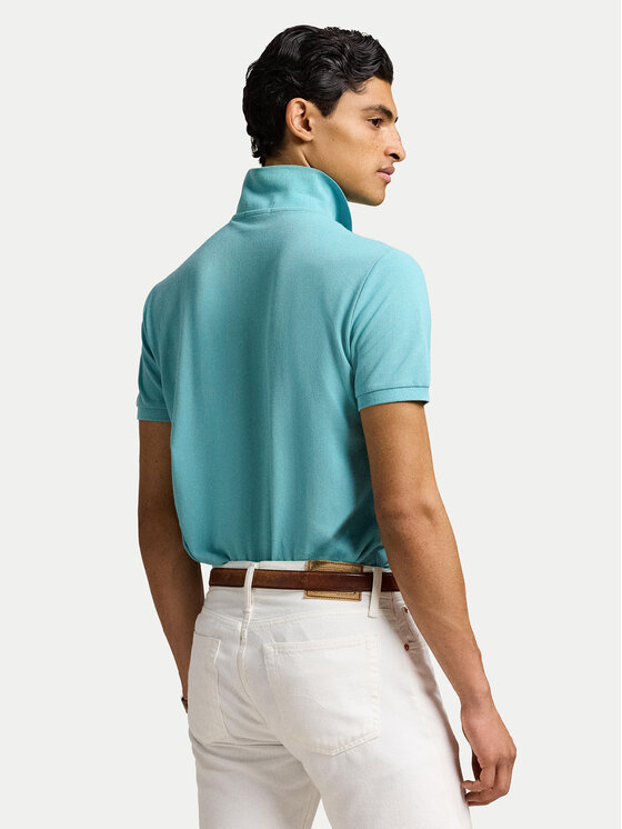 Polo Ralph Lauren Polo Ralph Lauren Polo marškinėliai 710536856439 Žydra Slim Fit