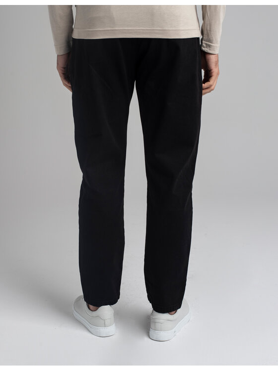 Borgio Borgio Spodnie materiałowe montieri_c Czarny Comfort Fit