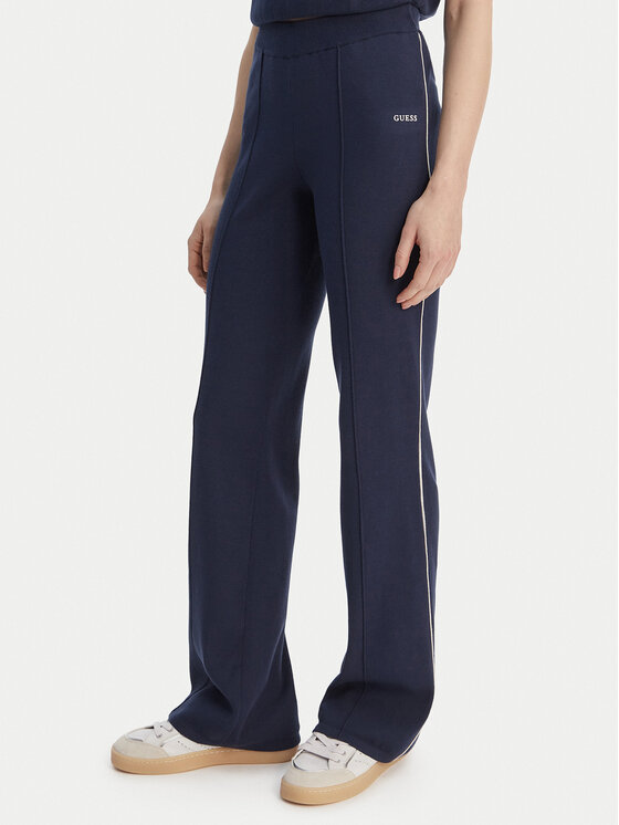 Guess Guess Pletene hlače V6RB14 Z4642 Mornarsko modra Regular Fit