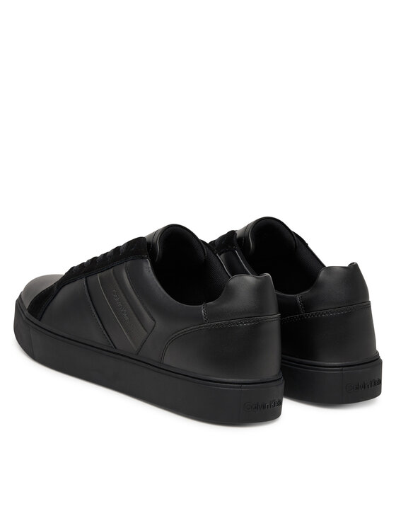 Calvin Klein Calvin Klein Sneakersy Classic Cupsole Laceup Tape Lth2 YM0YM01448 Černá