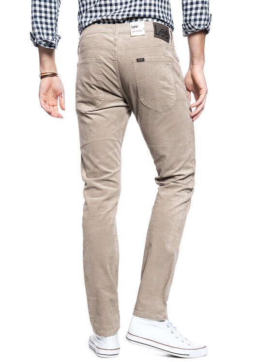 Lee Lee Pantaloni di tessuto LUKE Beige Slim Fit