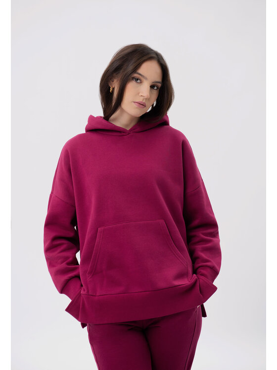 Volcano Volcano Bluza B-LOVE Czerwony Comfort Fit