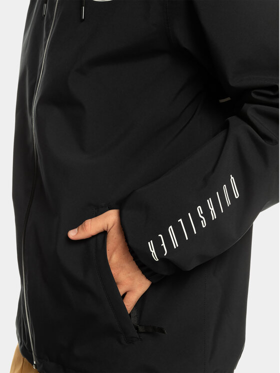Quiksilver Quiksilver Outdoor kabát High In Th Hood EQYTJ03436 Fekete Regular Fit