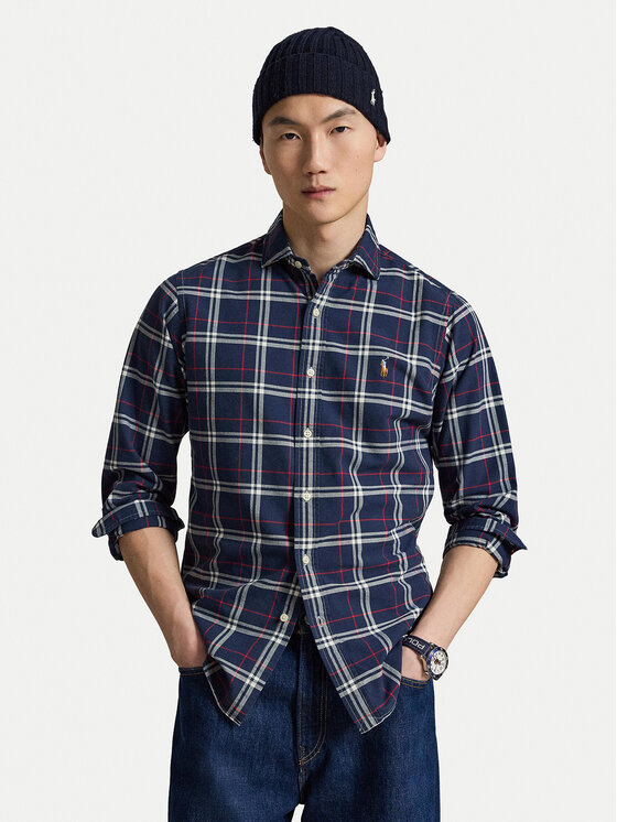 Polo Ralph Lauren Polo Ralph Lauren Πουκάμισο 710B30241002 Σκούρο μπλε Custom Fit
