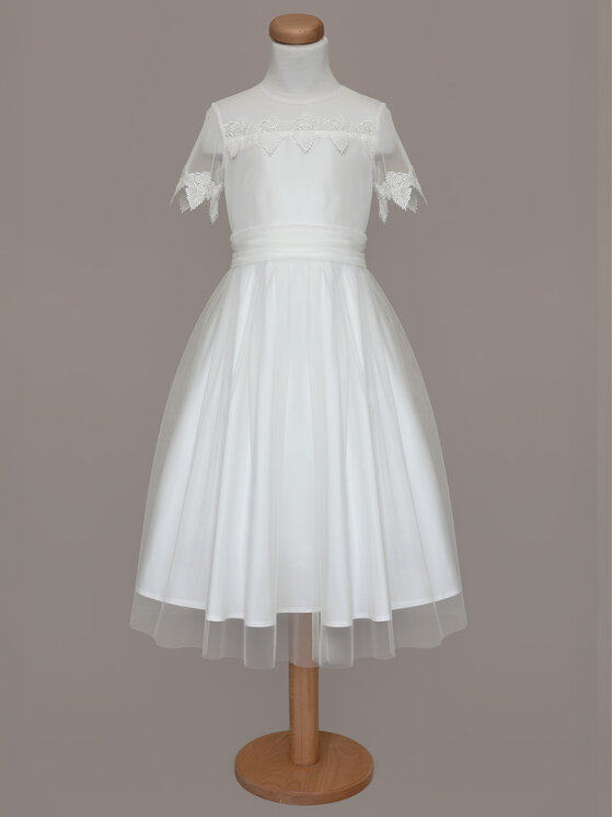 SLY SLY Sukienka 5SM-01B Écru Comfortable Fit