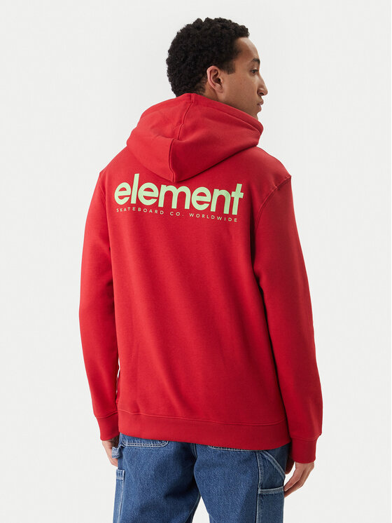 Element Element Mikina Lowcase Bp Po ELYSF00296 Červená Regular Fit
