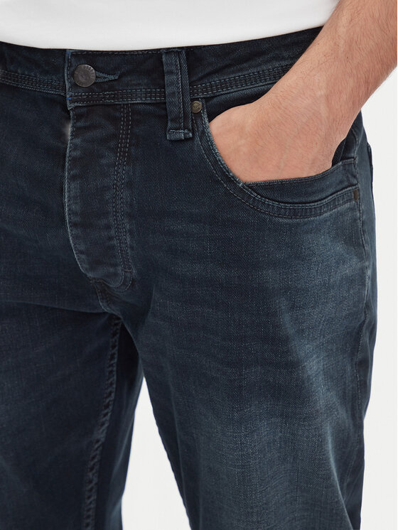 Mustang Mustang Jeansy Michigan 1016338 Granatowy Straight Fit