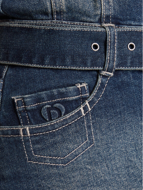 Desigual Desigual Sukienka jeansowa Poplin 25WWVD03 Granatowy Regular Fit