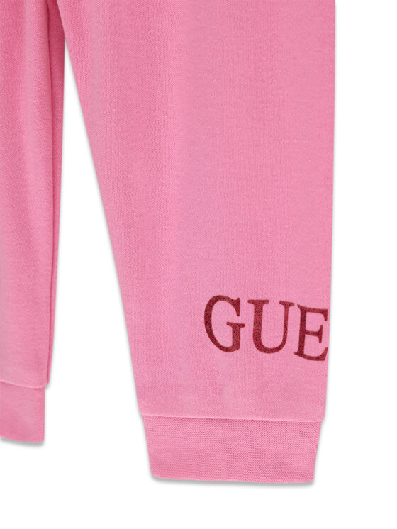 Guess Guess Σετ μπλούζα, κορμάκι και παντελόνι φόρμας S6YG04 4K3930 Ανοιχτό ροζ Regular Fit