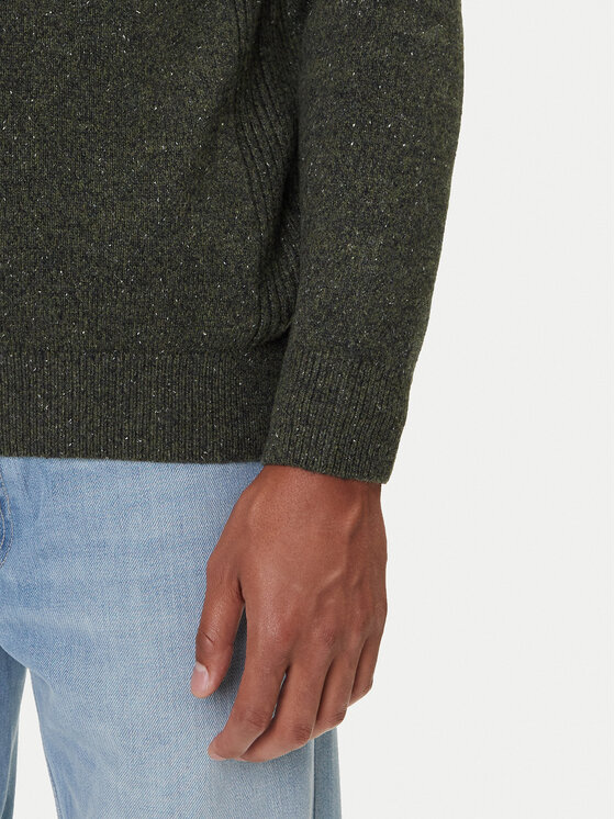 Barbour Barbour Sveter Tisbury MKN1187GN79 Zelená Regular Fit