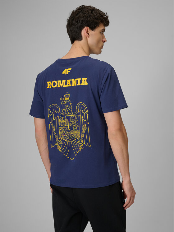 4F 4F T-Shirt TEAMWEAR Granatowy Regular Fit