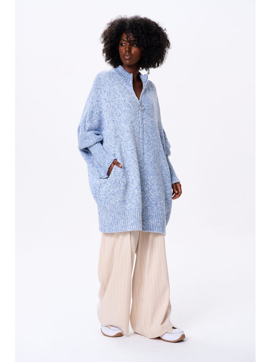 blue shadow blue shadow Kardigan Panga Niebieski Regular Fit