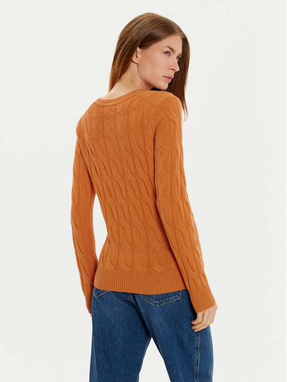 Tommy Hilfiger Tommy Hilfiger Sweter WW0WW43586 Pomarańczowy Regular Fit