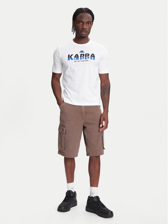 Kappa Kappa T-Shirt 351U8KW 001 Biały Regular Fit