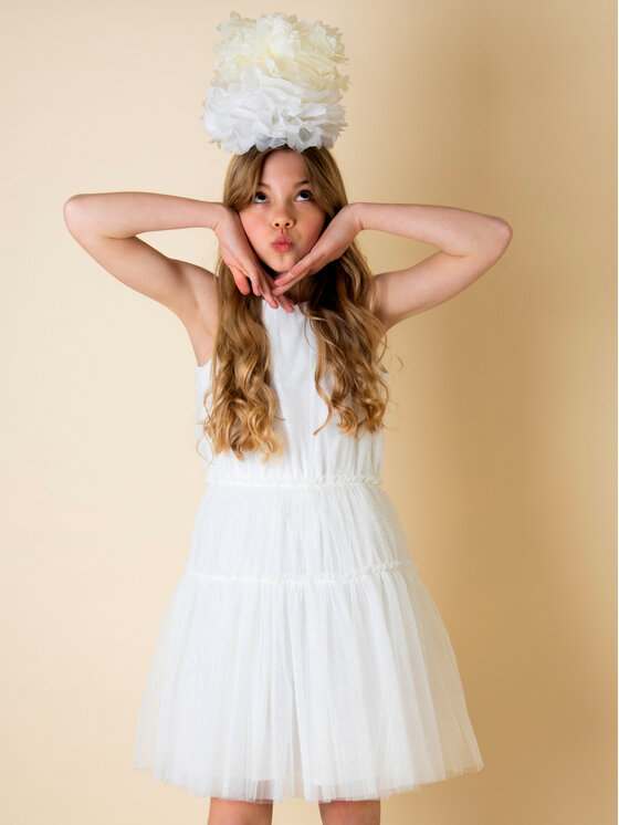 minimi minimi Sukienka elegancka C2 Écru Regular Fit