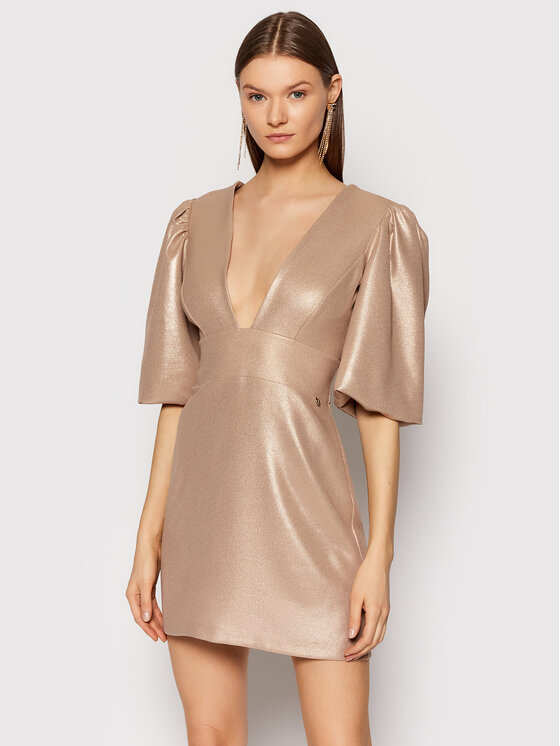 Rinascimento Rinascimento Коктейльна сукня CFC0105765003 Бежевий Regular Fit