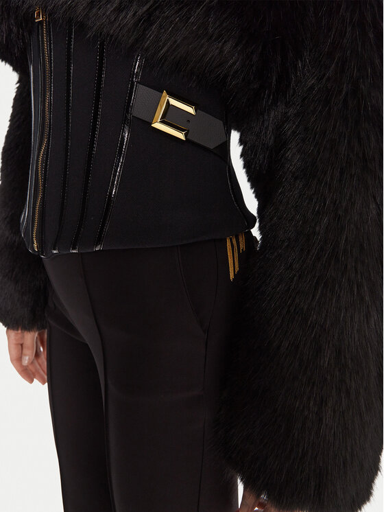 Elisabetta Franchi Elisabetta Franchi Kožušina GB-05A-57E2-V980 Čierna Regular Fit