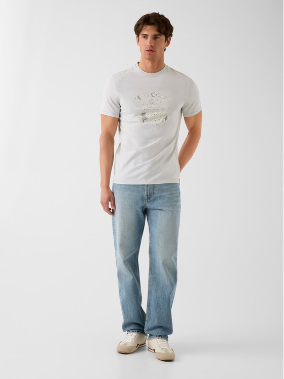 Guess Guess T-Shirt 182677 Szary Classic Fit