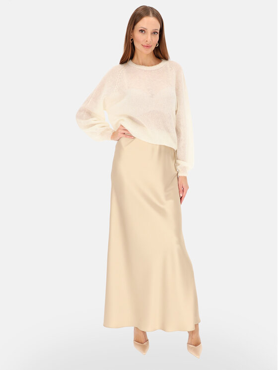 L’AF L’AF Spódnica maxi Kelli Beżowy Regular Fit