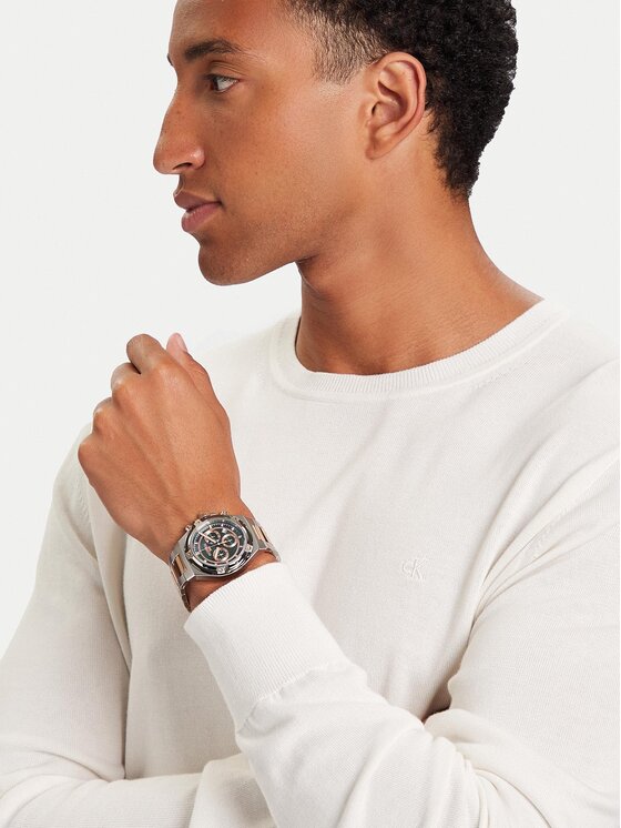 Roamer Roamer Sat Tempomaster Chrono 221837 49 75 20 Srebrna